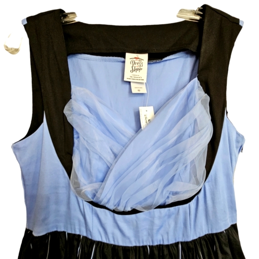 NWT Disneys Haunted Mansion Her Universe The Dress Shop Blue/Black Dress - Picture 7 of 16